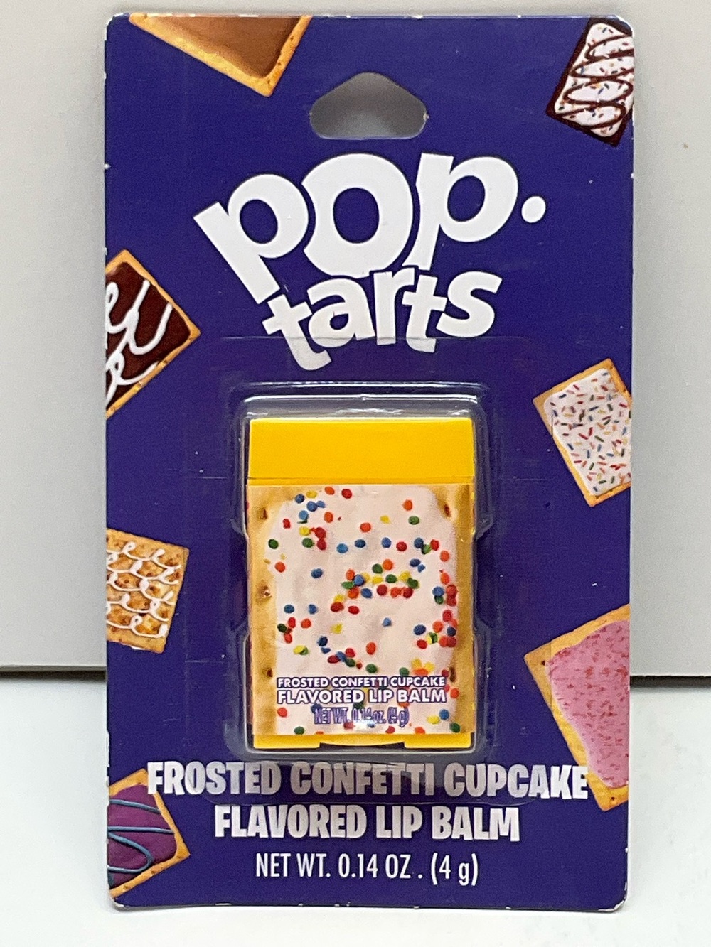 🌼4/$10🌼 NIP Pop Tarts Frosted Confetti Cupcake Mini Lip Balm .14 oz